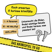 Laden Sie das Bild in den Galerie-Viewer, Unter Verdacht - Das kuriose Krimispiel mit acht Fällen
