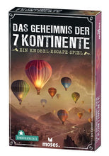 Laden Sie das Bild in den Galerie-Viewer, Das Geheimnis der 7 Kontinente - Ein Knobel-Escape-Spiel (Kopie)