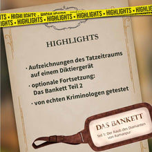 Laden Sie das Bild in den Galerie-Viewer, KRIMISPIEL - Das Bankett Teil1: Der Raub des Diamanten von Ramanpur