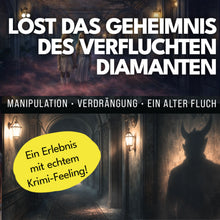 Laden Sie das Bild in den Galerie-Viewer, KRIMISPIEL - Das Bankett Teil2: Der Fluch des Diamanten von Ramanpur