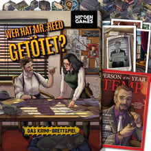 Laden Sie das Bild in den Galerie-Viewer, Hidden Games Krimi-Brettspiel: Wer hat Mr. Reed getötet?