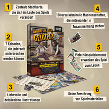 Laden Sie das Bild in den Galerie-Viewer, Hidden Games Krimi-Brettspiel: Wer hat Mr. Reed getötet?