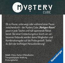 Laden Sie das Bild in den Galerie-Viewer, Mystery Cube - Lost Places: Der Röntgenraum