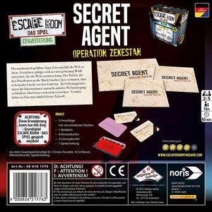 Escape Room Erweiterung: Secret Agent - Operation Zekestan
