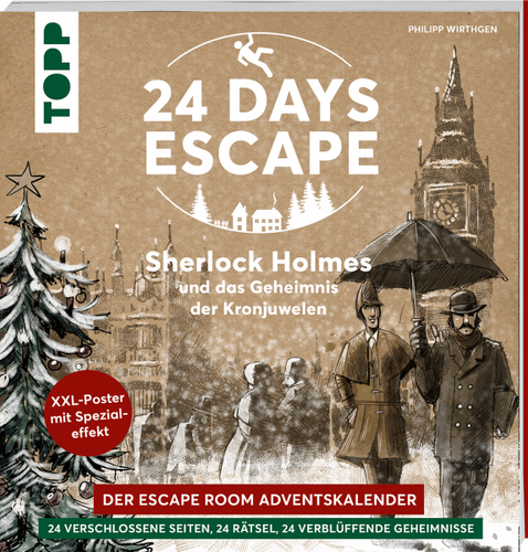 24 DAYS ESCAPE – Der Escape Room Adventskalender: Sherlock Homes und das Geheimnis der Kronjuwelen